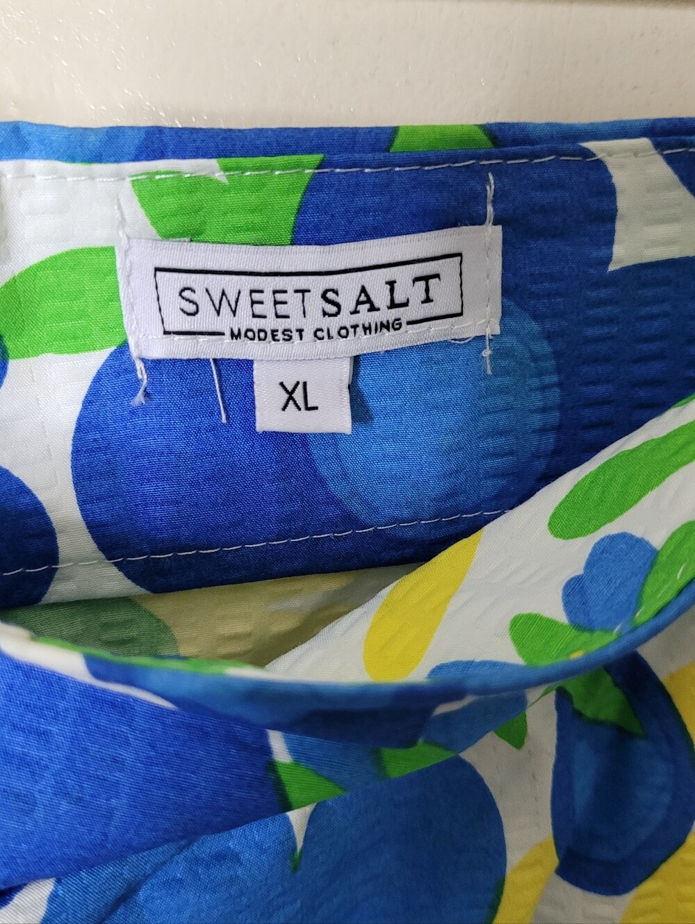 Sweet Salt Colorful Retro Floral Pencil Skirt Pockets Size XL - Picture 8 of 10